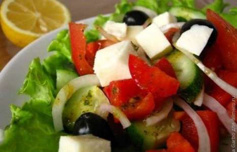 Греческий классический салат рецепт с фото по шагам