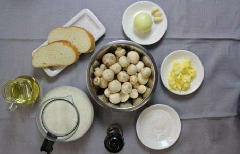 Грибной крем-суп с шампиньонами рецепт с фото по шагам - фото 1 шага 