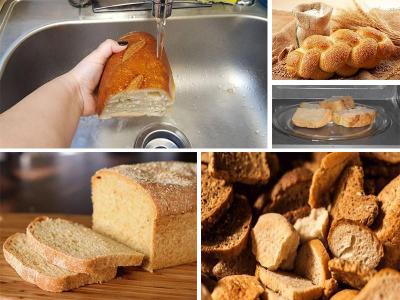 Как освежить черствый хлеб
