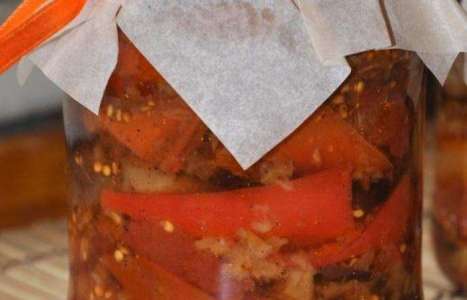 Консервированный салат из баклажанов рецепт с фото по шагам - фото 4 шага 