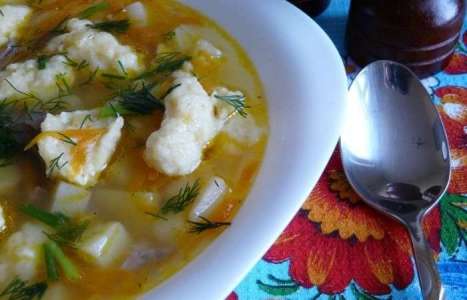 Куриный суп с галушками рецепт с фото по шагам - фото 7 шага 