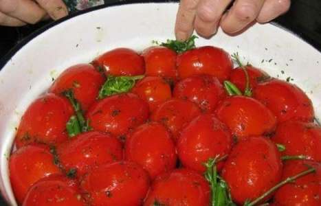 Малосольные помидоры рецепт с фото по шагам - фото 5 шага 