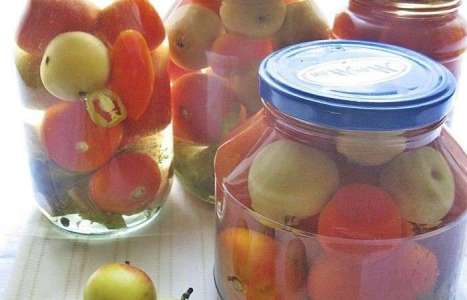 Маринованные помидоры с яблоками рецепт с фото по шагам - фото 3 шага 