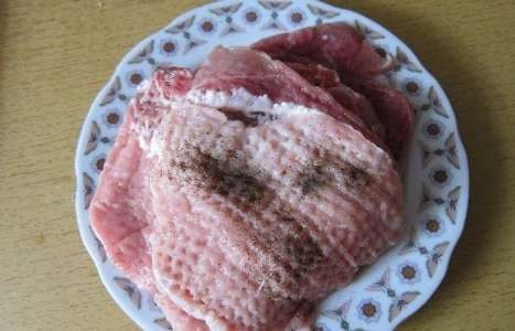 Мясо по-французски без картофеля рецепт с фото по шагам - фото 1 шага 