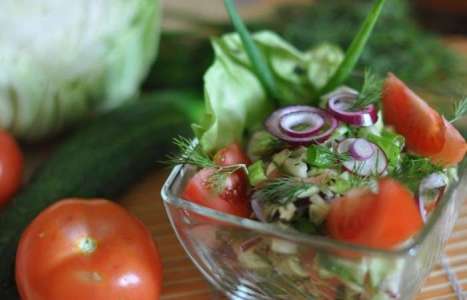 Овощной салат с маслом