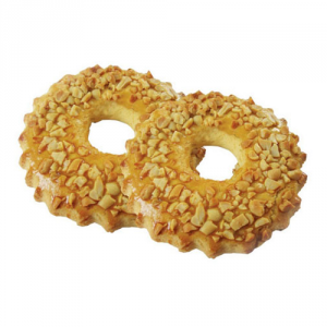 Пирожное песочное кольцо с орехами