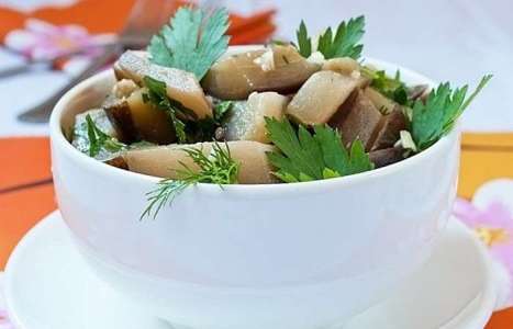 Простой салат из баклажанов рецепт с фото по шагам