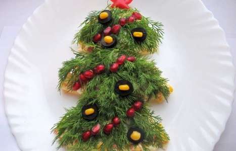 Салат «Новогодняя елка» рецепт с фото по шагам - фото 7 шага 
