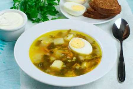 Щавелевый суп с яйцом рецепт с фото по шагам