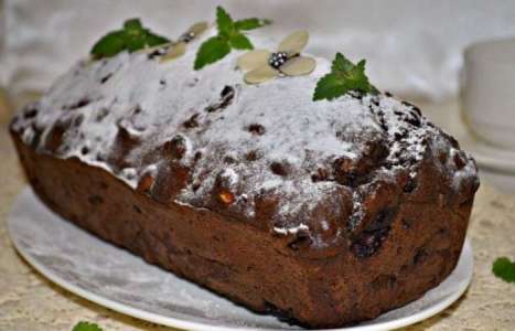 Шоколадный кекс с орехами, изюмом и вишней рецепт с фото по шагам - фото 7 шага 