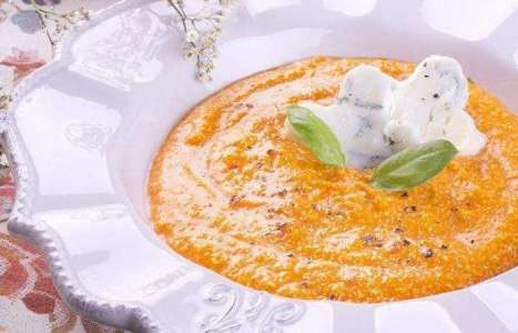 Тыквенный крем-суп с сыром рецепт с фото по шагам - фото 4 шага 