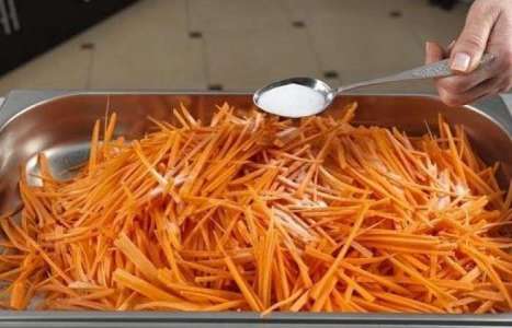 Вкусная морковь по-корейски рецепт с фото по шагам - фото 4 шага 